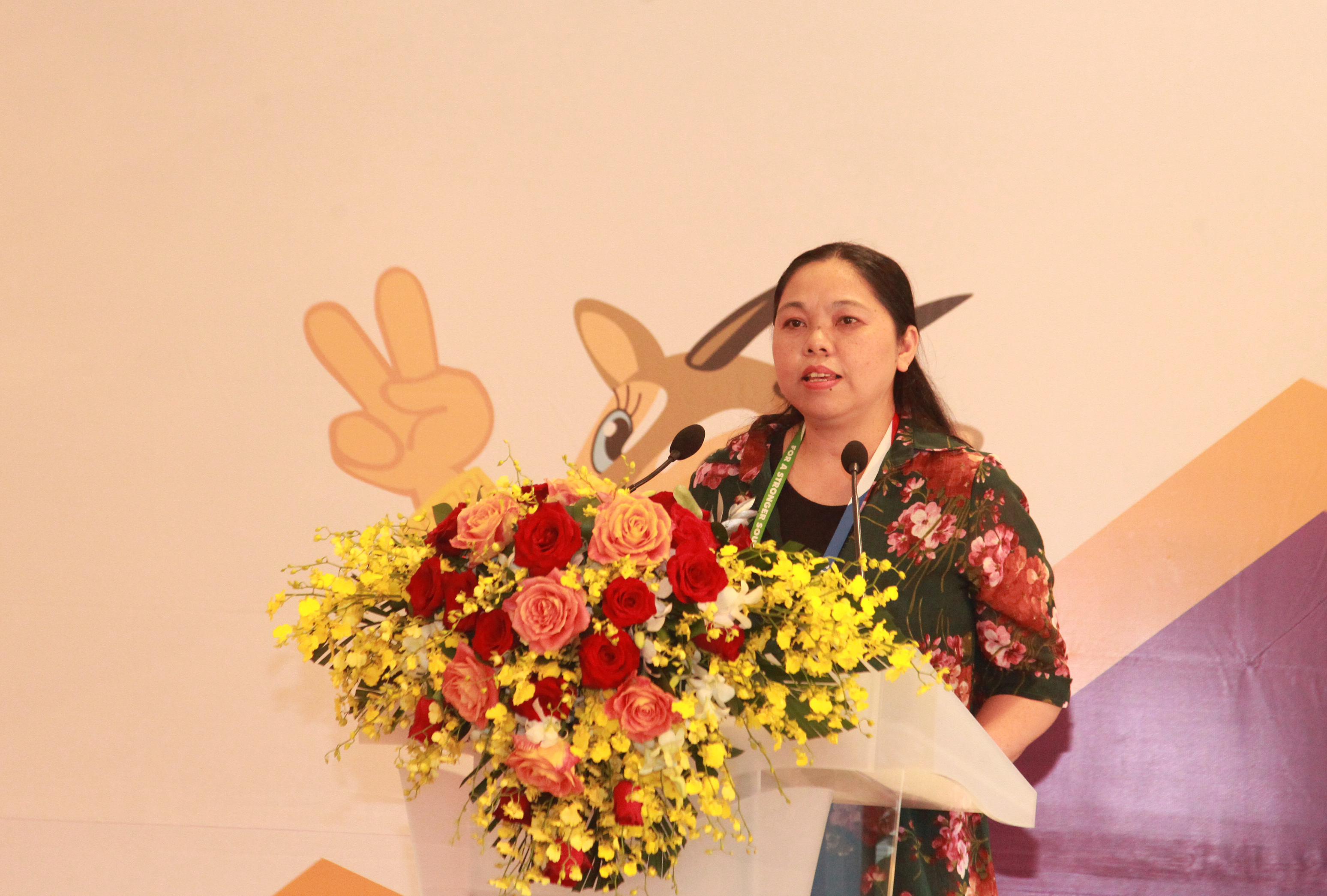 Bà Nguyễn Tuyết Hoa chia sẻ thông tin về lễ khai mạc SEA Games 31